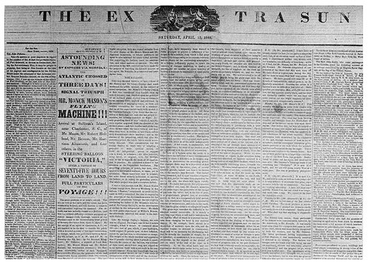 1844_Sun_newspaper_story