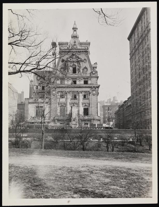 Clark Mansion, in 1927, already slated for demolition. From the Museum of the City of New York