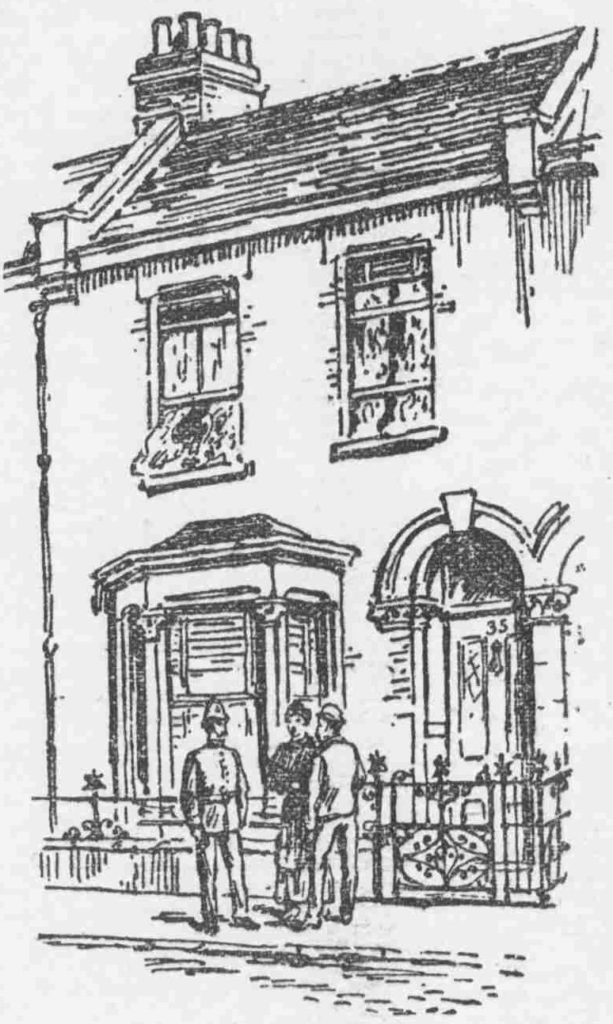 35 Cave Road. From Lloyd’s Weekly Newspaper 21st July 1895. Copyright, The British Library Board. 