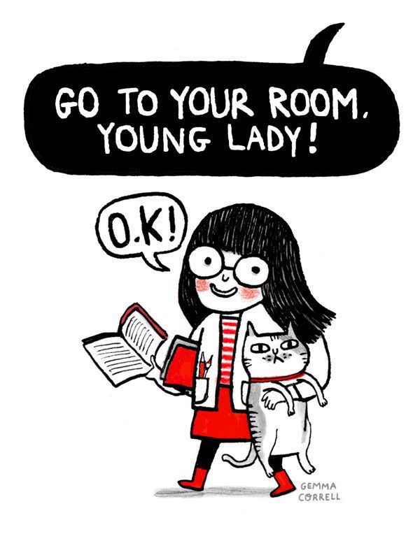 Go To Your Room Young Lady Cat Books